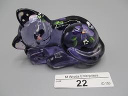 Fenton HP Purple Sleeping cat