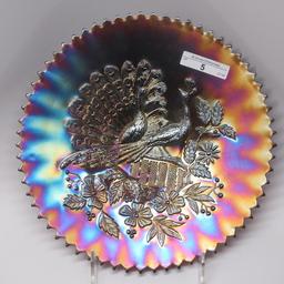 Nwood 9" purple Peacocks plate