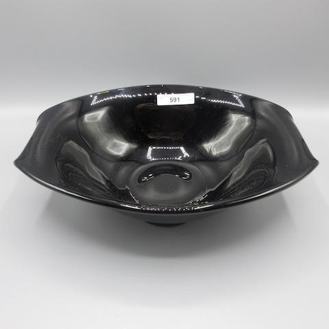 Tiffin Black Ebony Handled 11" Bowl