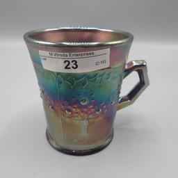 Fenton blue Orange Tree mug