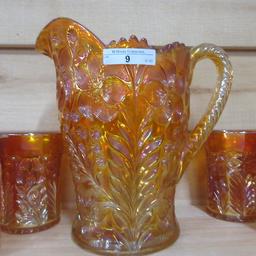Imperial bright marigold Tiget Lily 7 pc water set
