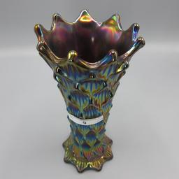 Dugan 8"� elec purple Lined Lattice vase- GREAT!