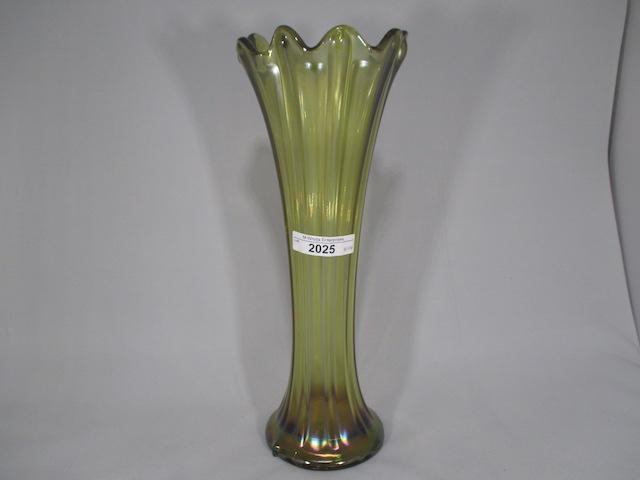 Nwood 11" russett Thin Rib vase.