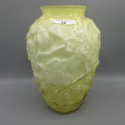 Fenton 12" Dogwood cased vase