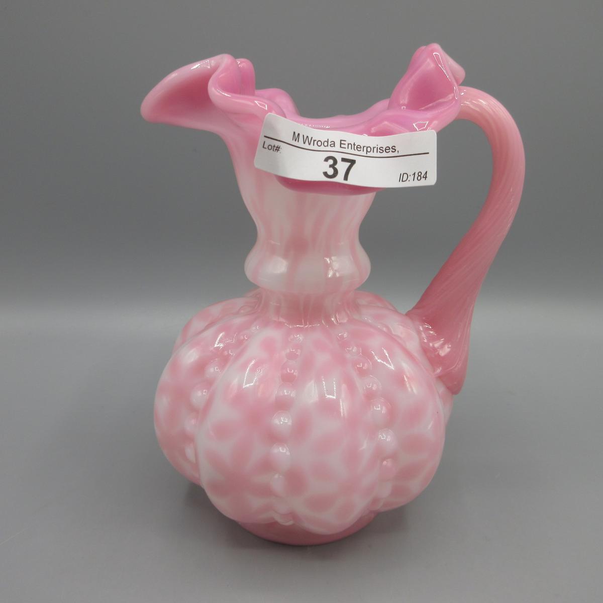 Fenton rosalene snowflake ewer