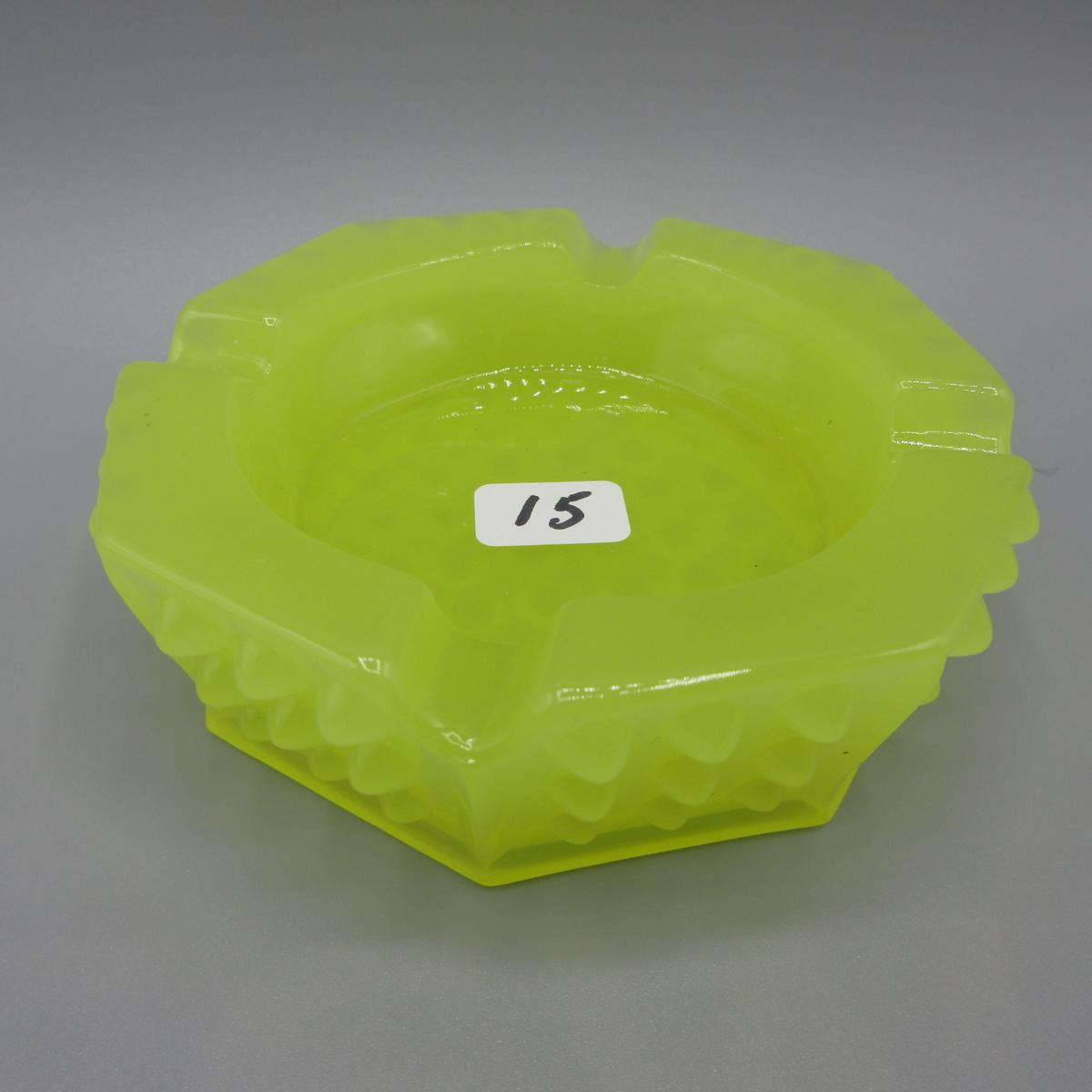 Fenton Jonquil Hobnail small ashtray