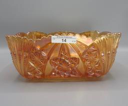 Marigold 10" square Curved Star master berry bowl