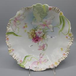 Hidden Image 11" floral bowl. Scarce