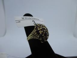 Ring-14K Garnet, size 8