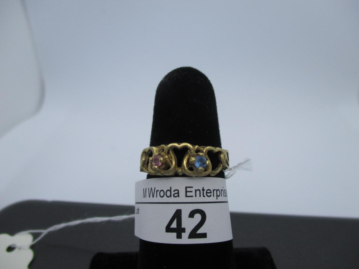 Ring-10K small stones- size 5.75