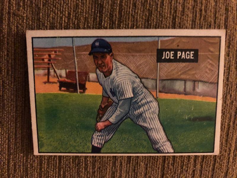 1951 Bowman Joe Page #217