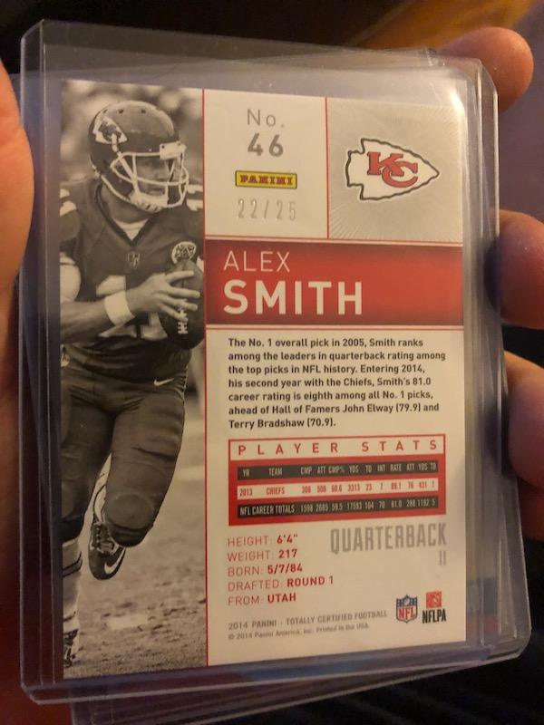 Panini 2014 Totally Certified Alex Smith #46 #+IBk-d to 25