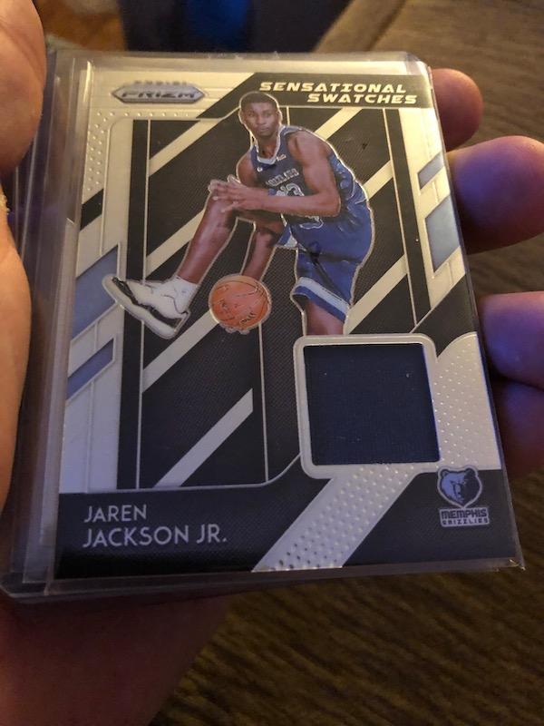 Panini Prizm Sensational Swatches Jaren Jackson Jr. Jersey Patch