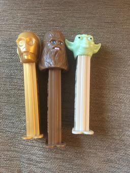 3 Star Wars Pez Dispensers