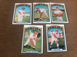 1972 Topps Vintage Baseball card Phillies Lot