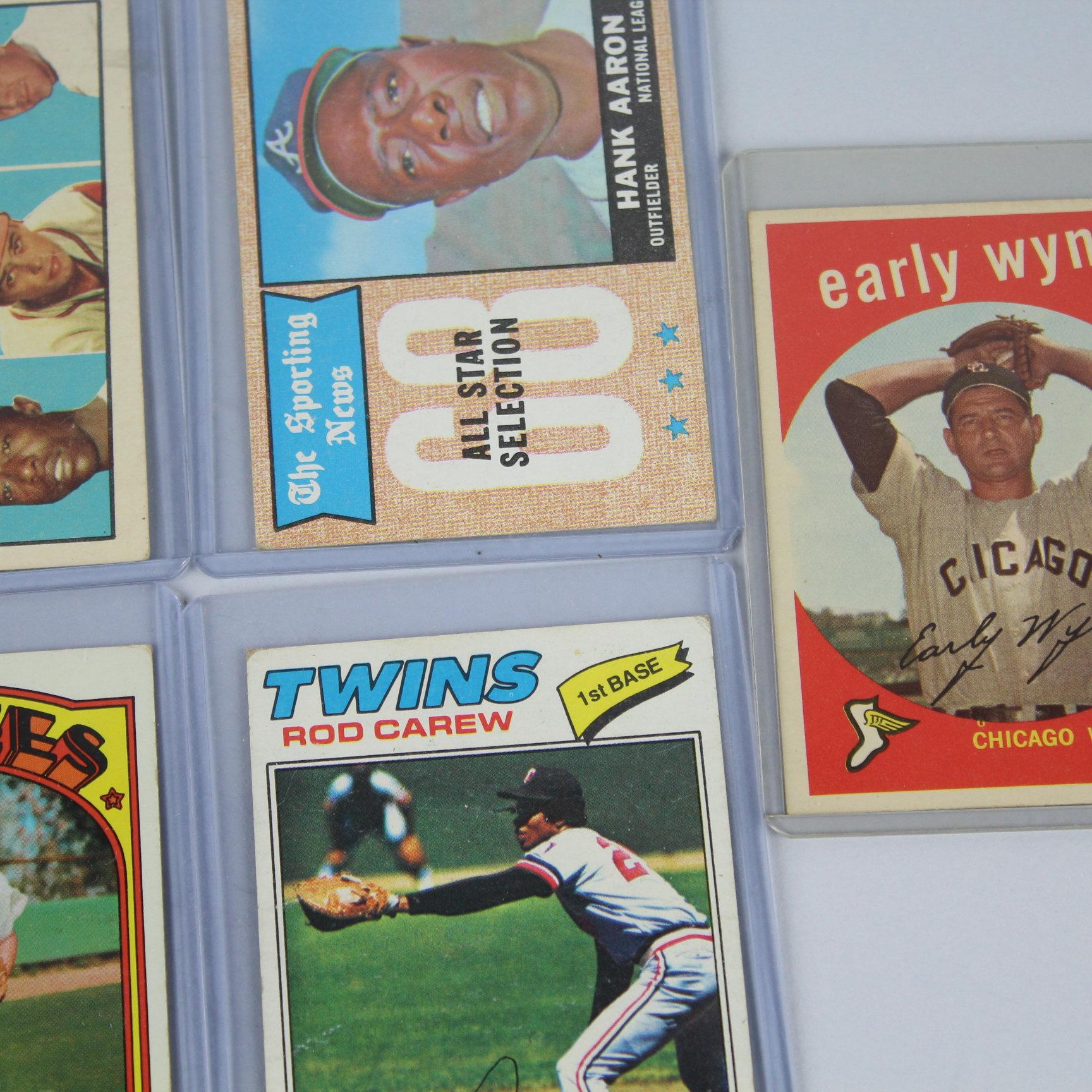 5 Vintage Topps Baseball Cards Group 4