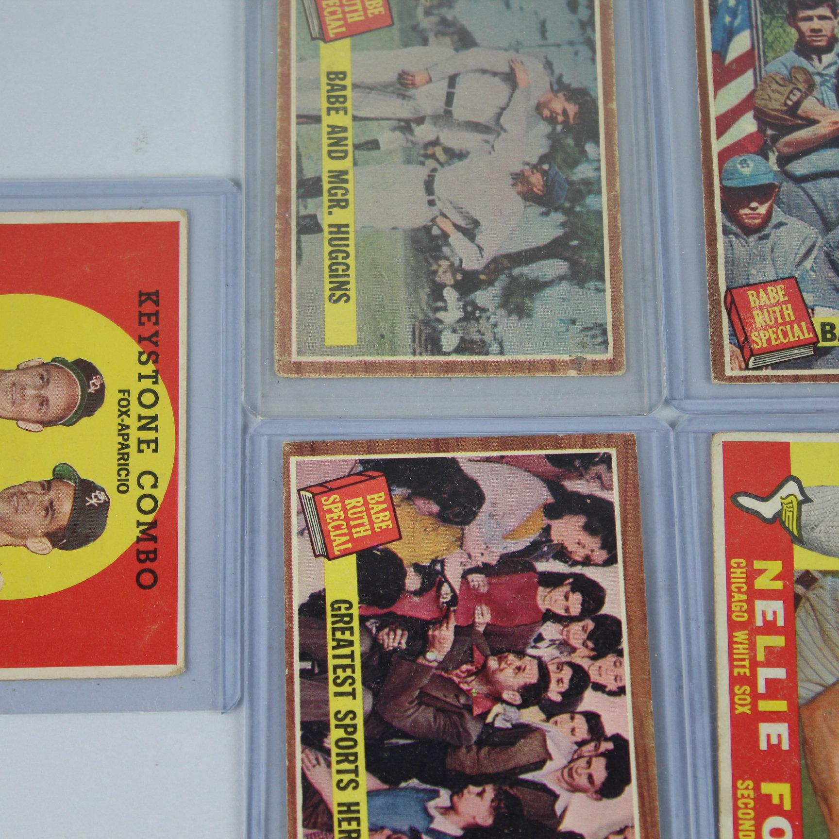 5 Vintage Topps Baseball Cards Group 10