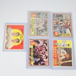 5 Vintage Topps Baseball Cards Group 10