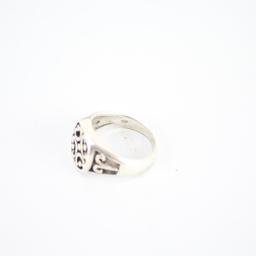 Sterling Silver Celtic Design Ring SZ 7 3/4