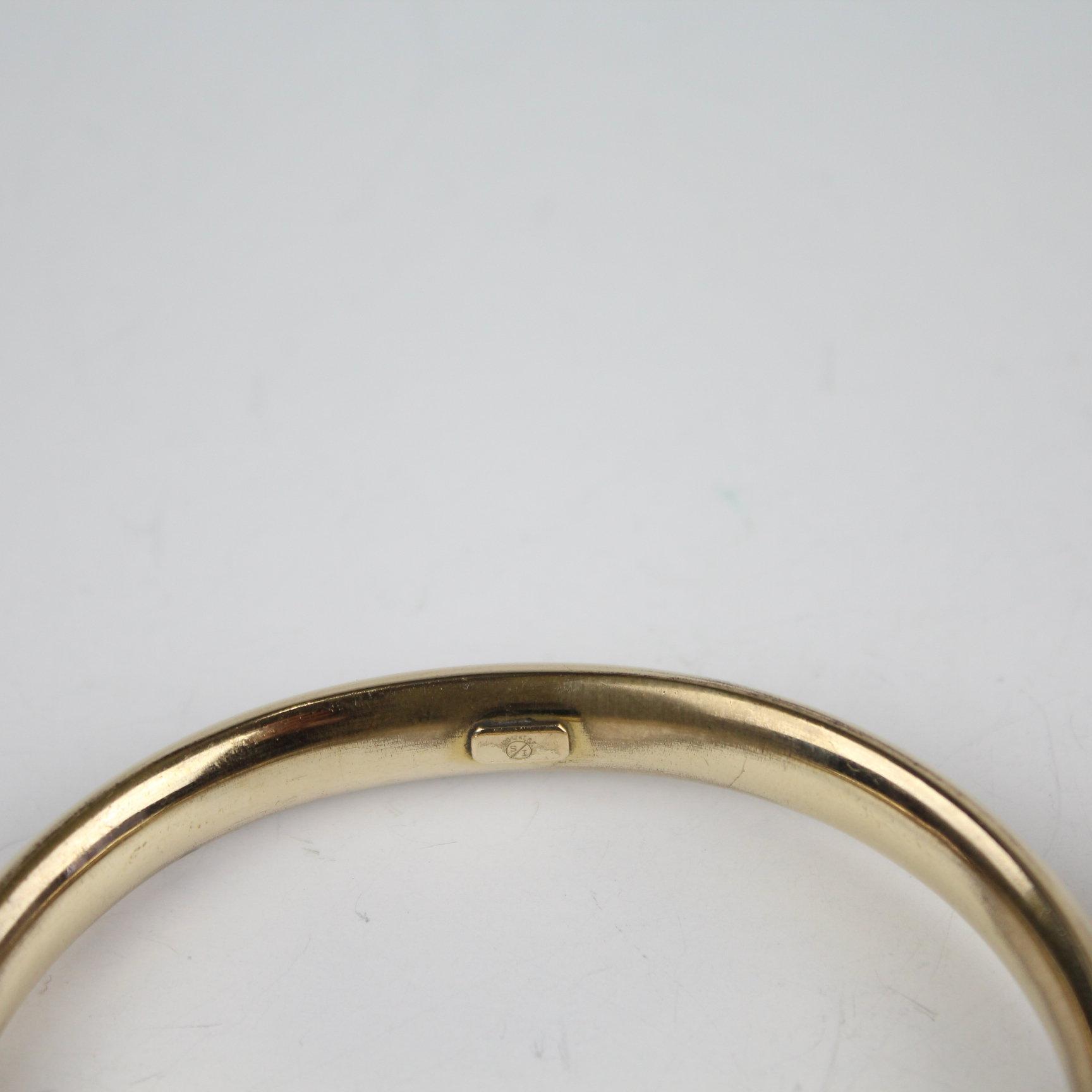 2 Vintage Gold Filled or Plated Hinged Bangle Bracelets 22 Grams