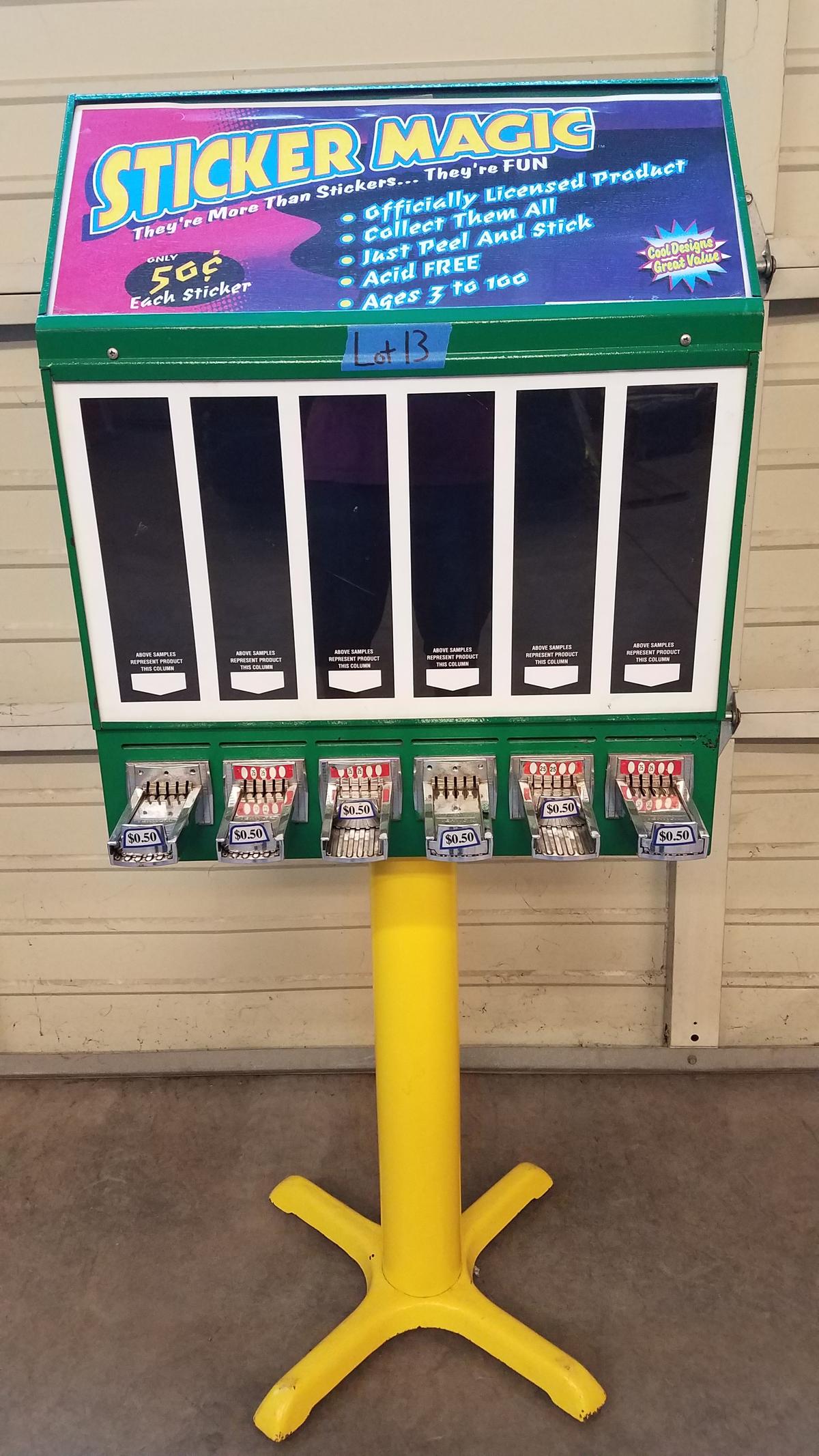 Sticker vending machine