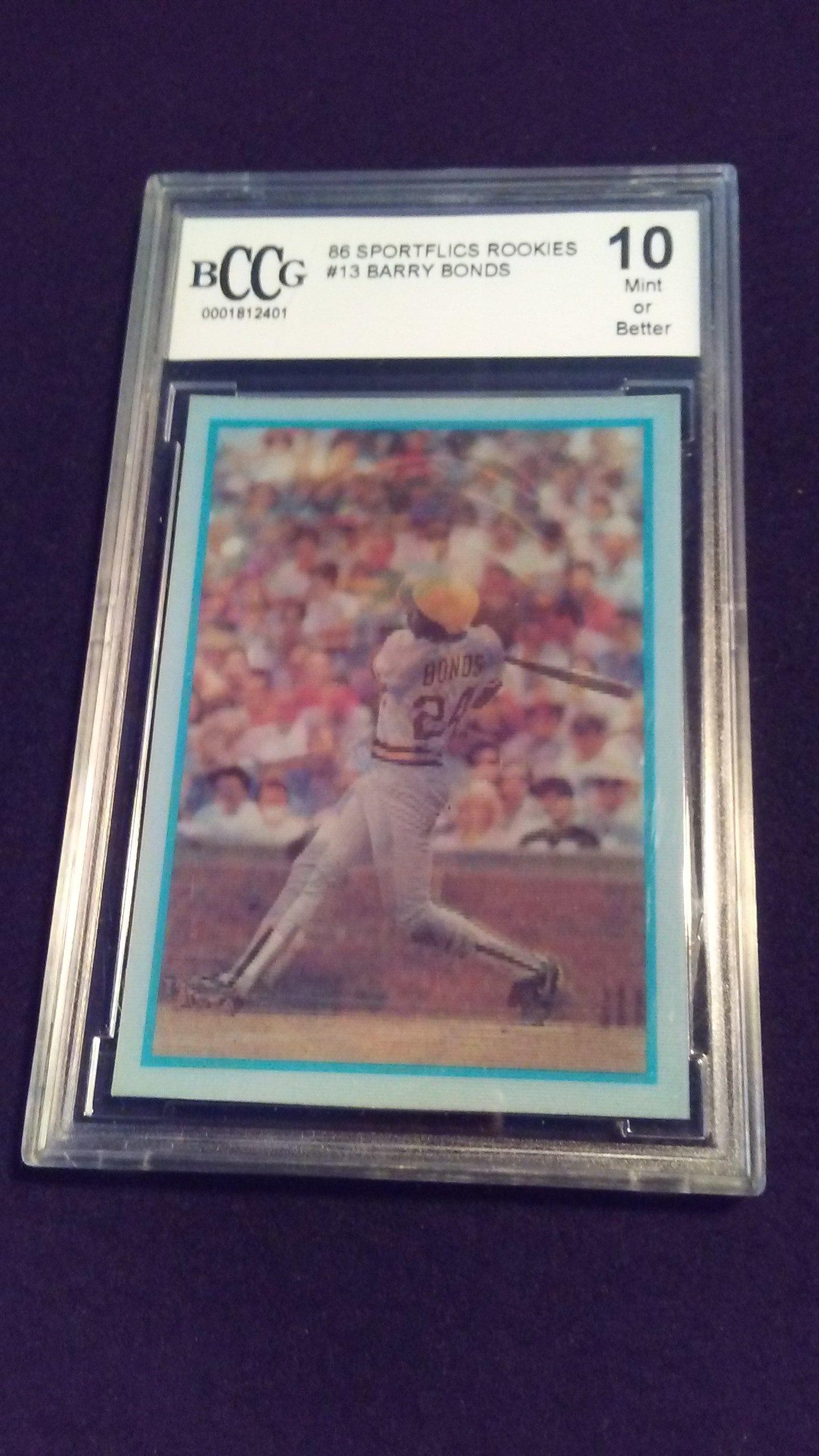 BARRY BONDS GEM MINT SPORTFLICS CARD