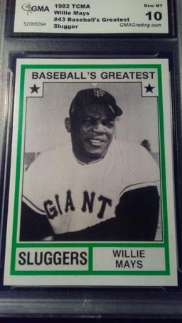 1982 TCMA BASEBALL'S GREATEST WILLIE MAYS #43