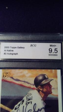 2005 TOPPS BASEBALL GALLERY AL KALINE AUTOGRAPHED CARD