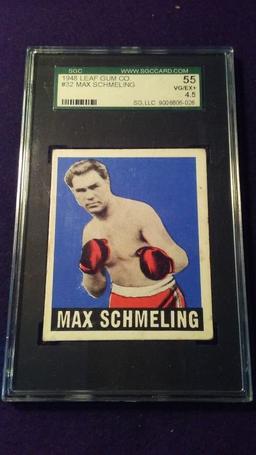 1948 LEAF GUM KNOCK OUT BOXING CARD MAX SCHMELING