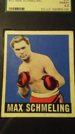 1948 LEAF GUM KNOCK OUT BOXING CARD MAX SCHMELING