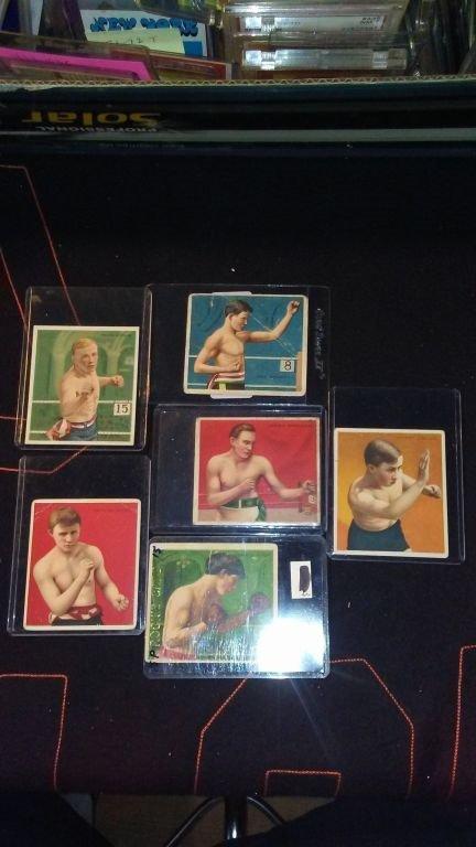 1910 MECCA PRIZE FIGHTERS CARD LOT OF 6 CARDS