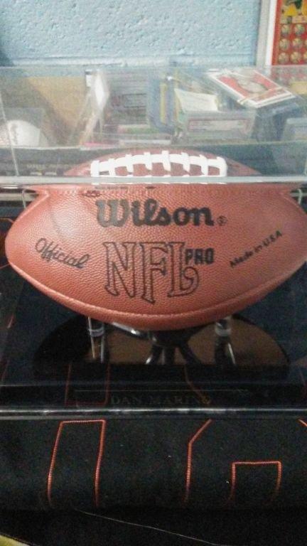 NFL FOOTBALL AUTOGRAPHED BY DAN MARINO OWNED BY WAYNE GRETZKY