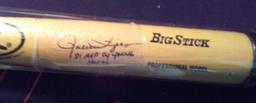 MLB AUTOGRAPHED BASEBALL BAT ROLLIE FINGERS 1981 CY YOUNG HOF 1992