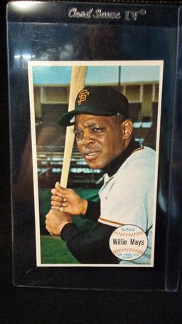 1964 Topps Baseball Giant Lot Of 2 Cards Mickey Mantle And Willie Mays