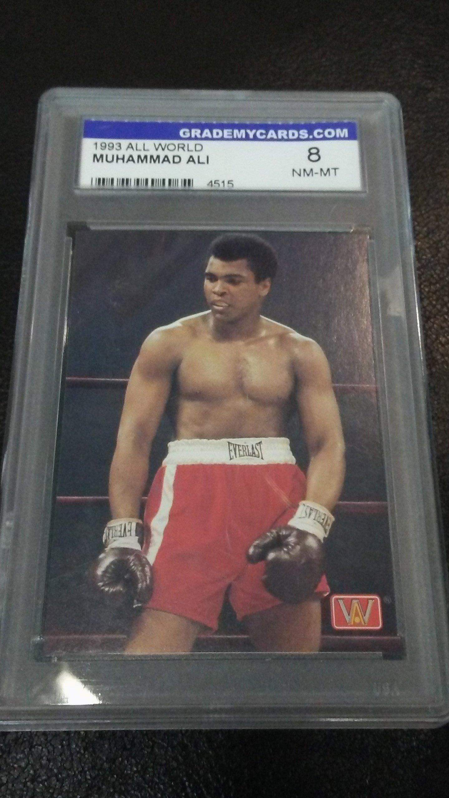 1993 ALL WORLD  MUHAMMAD ALI TRADING CARD