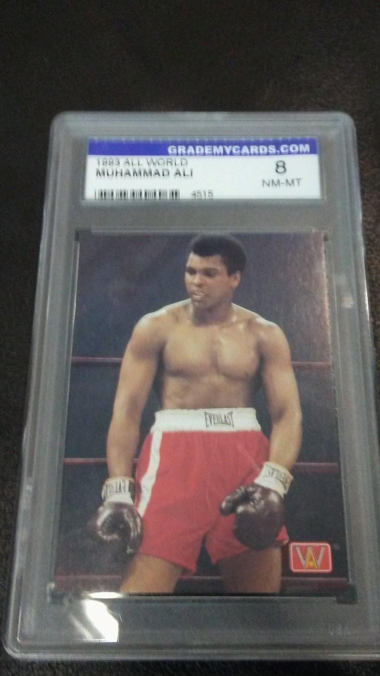 1993 ALL WORLD  MUHAMMAD ALI TRADING CARD