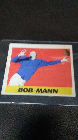 1949 Leaf Football Card Bob Mann #17