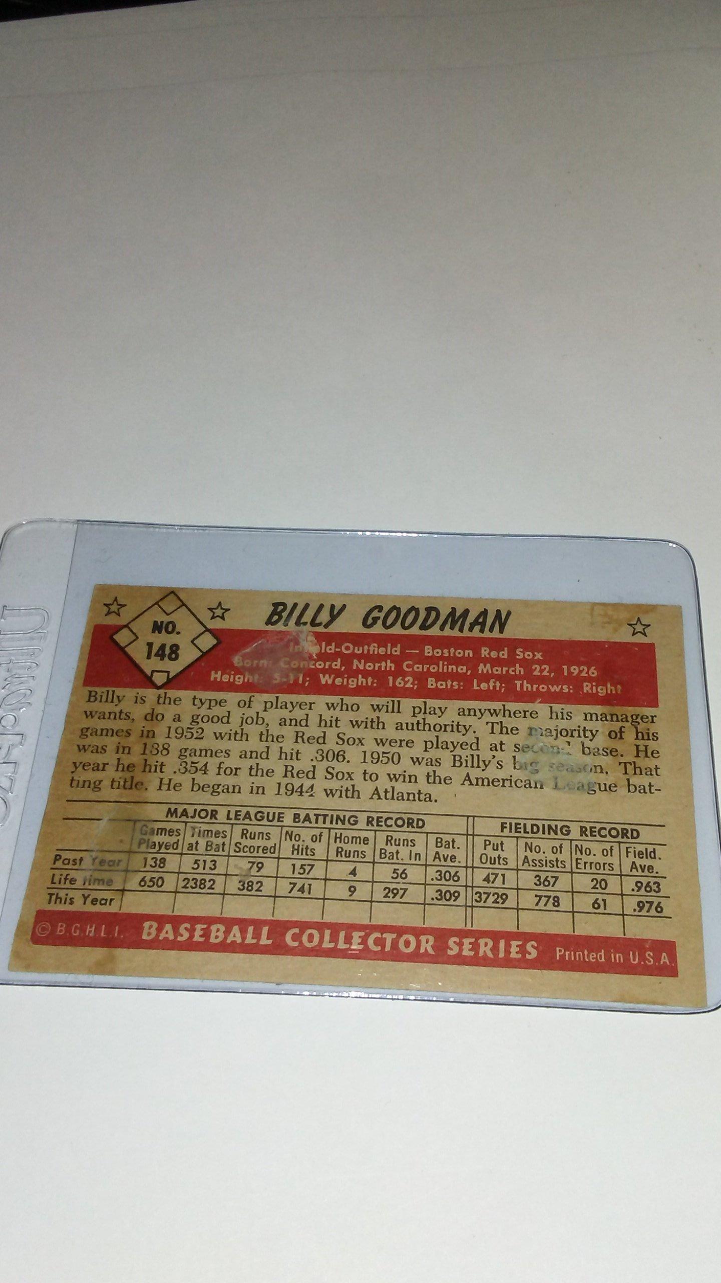 1953 BOWMAN BASEBALL BILLY GOODMAN #148