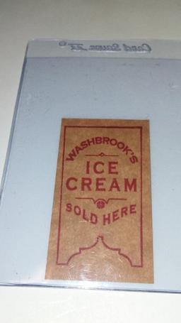 1940's WASHBROOK'S ICE CREAM BOXING JIM JEFFRIES