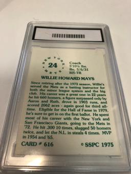 1975 Sspc Baseball Willie Mays #616