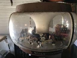 Vintage Budweiser Clydesdale Team Hanging Lamp