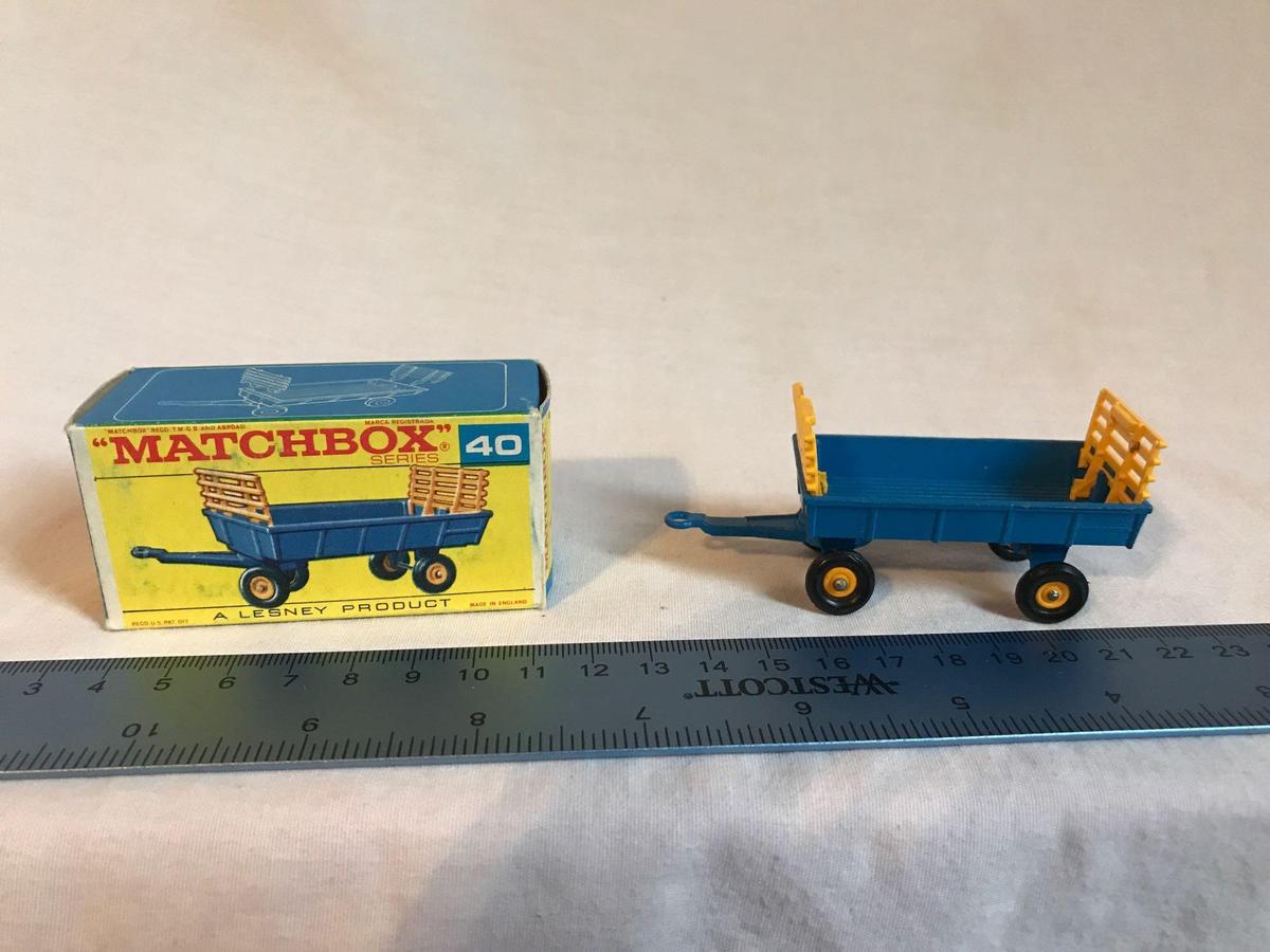 Matchbox Lesney Series 40 Hay Trailer w/box