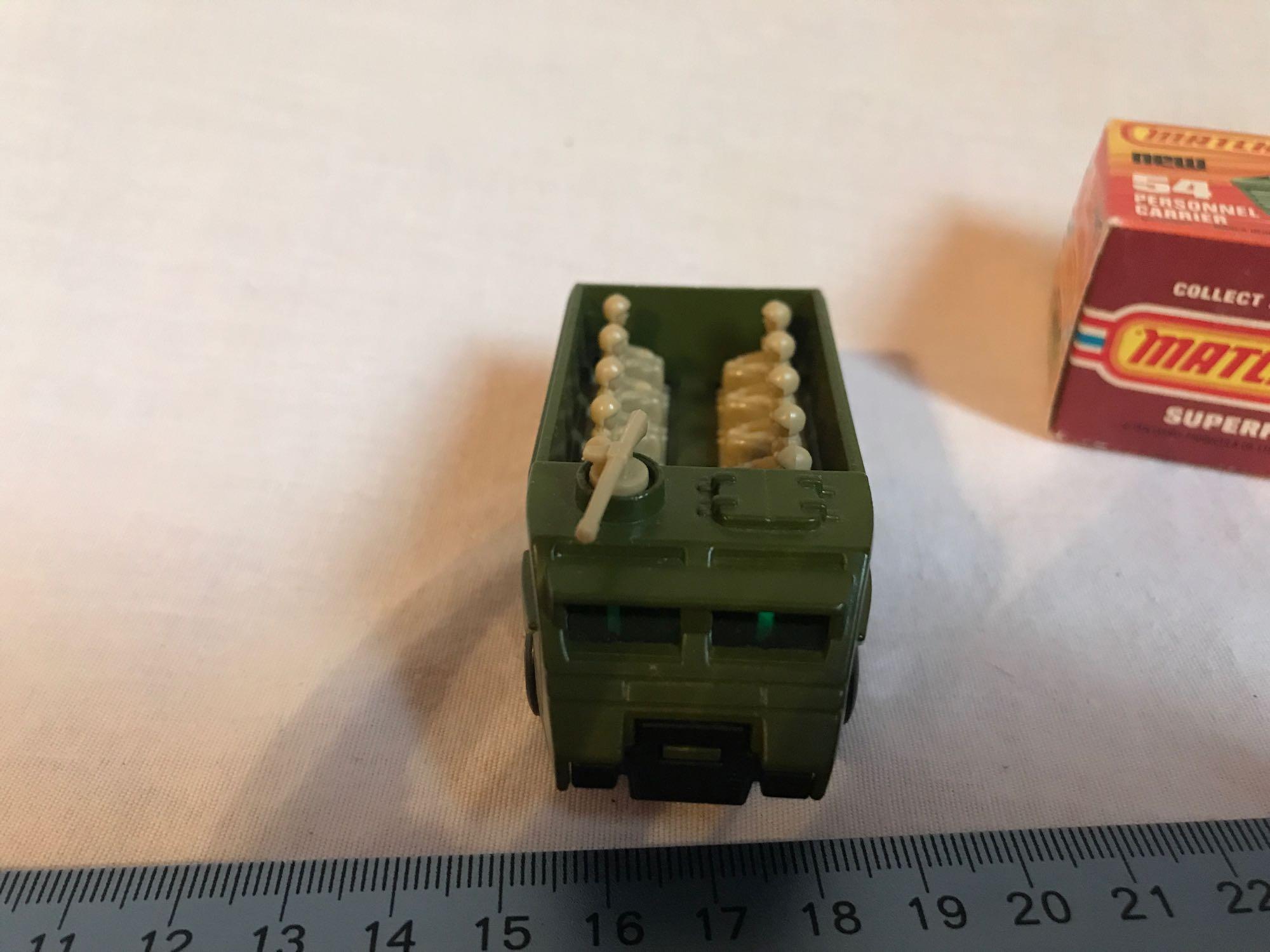 Matchbox 75 Superfast Model 54 Personnel Carrier w/box