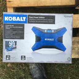 Kobalt - Dual Power Inflator - Digital control shuts off at desired pressure