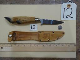 Deer Foot Knife with Sheath