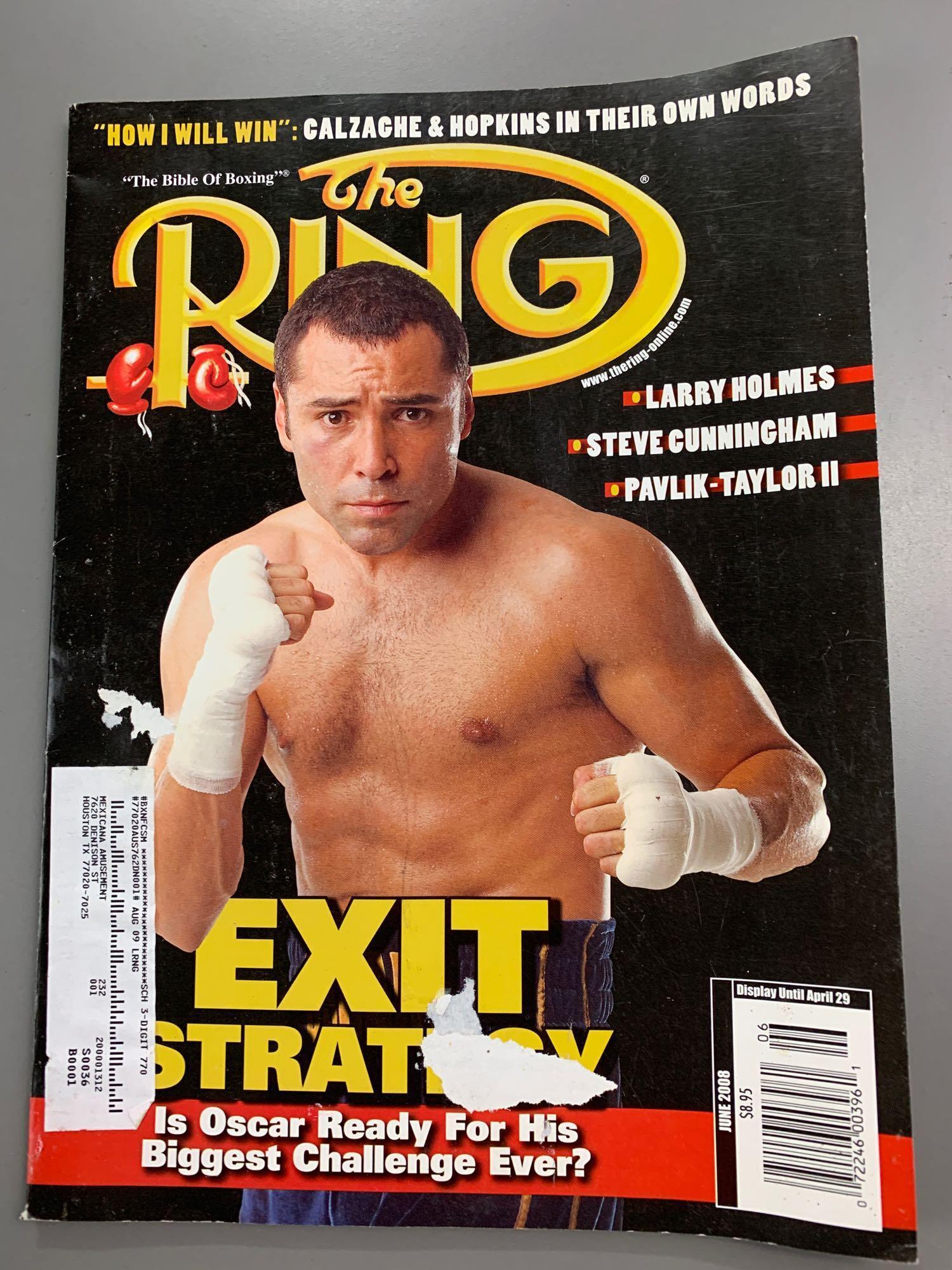 Qty of 5 vintage boxing magazines