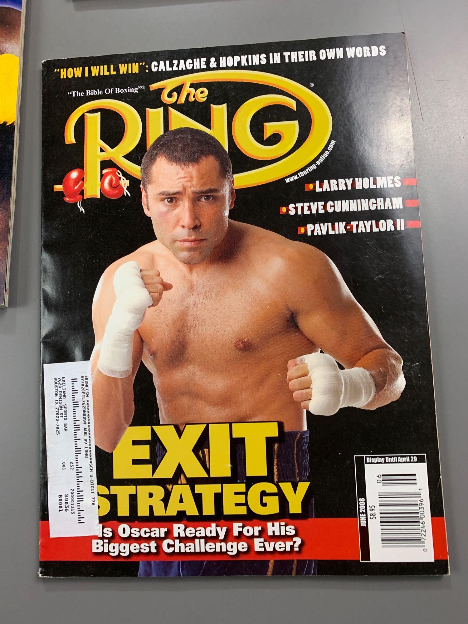 Qty of 5 vintage boxing magazines