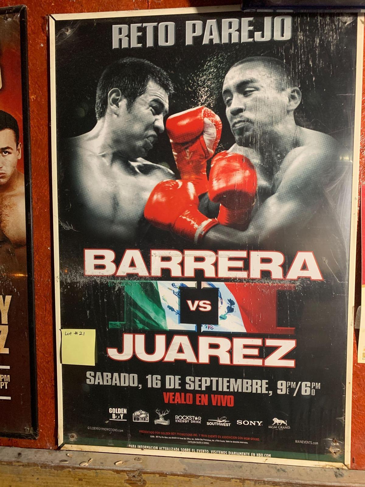 Barrera vs Juarez Promo Poster