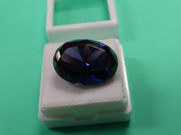 High Quality AAAAA+ Loose Oval Shape Deep Blue Tanzanite Loose Gemstone