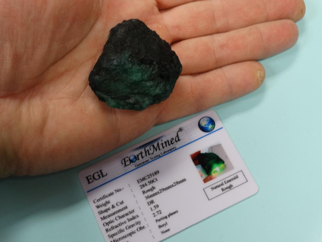 284.50 Ct. Rough Natural Emerald